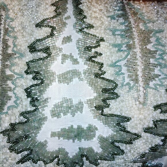 34th & Pine Holiday Tree Bling Beaded Decorator Lumbar Throw Pillow 15x11x6" - Picture 11 of 12